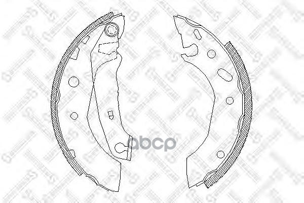 

Комплект тормозных колодок Stellox 518101SX
