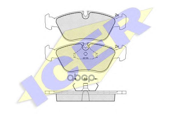 фото Комплект тормозных колодок icer 180934