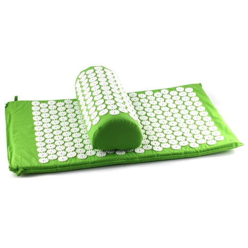 фото Акупунктурный набор аппликатор кузнецова + массажный валик зеленый релаксы