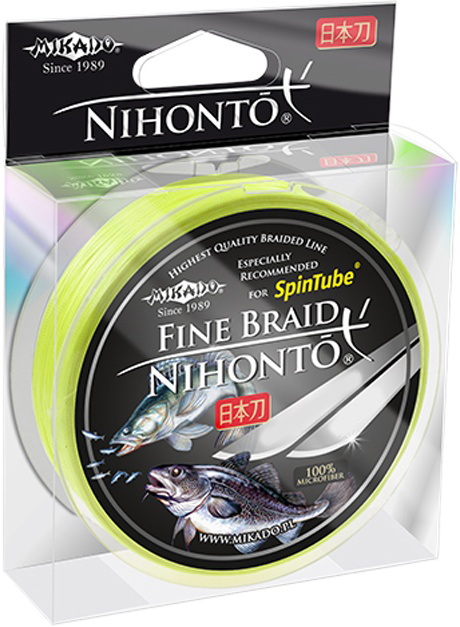 фото Леска плетеная mikado nihonto fine fluo 0,2 мм, 100 м, 16,6 кг