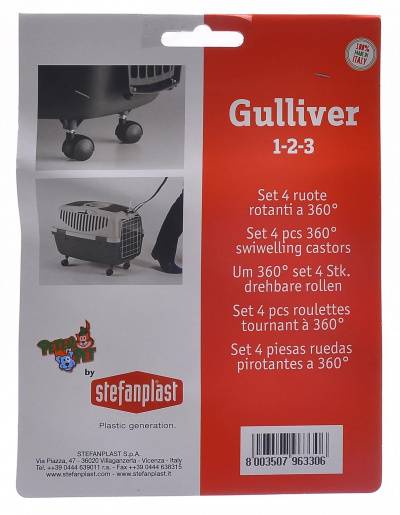 Колеса для переносок Stefanplast Gulliver и Gulliver Deluxe 1,2,3