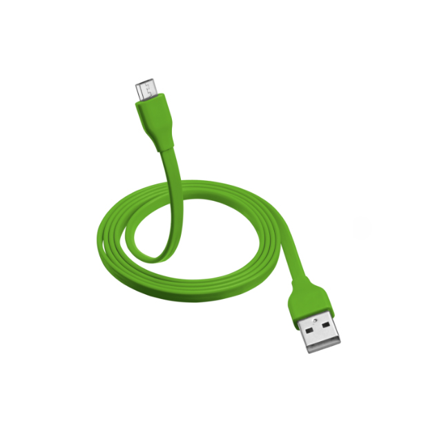 Кабель Trust 20138 microUSB 1м Lime