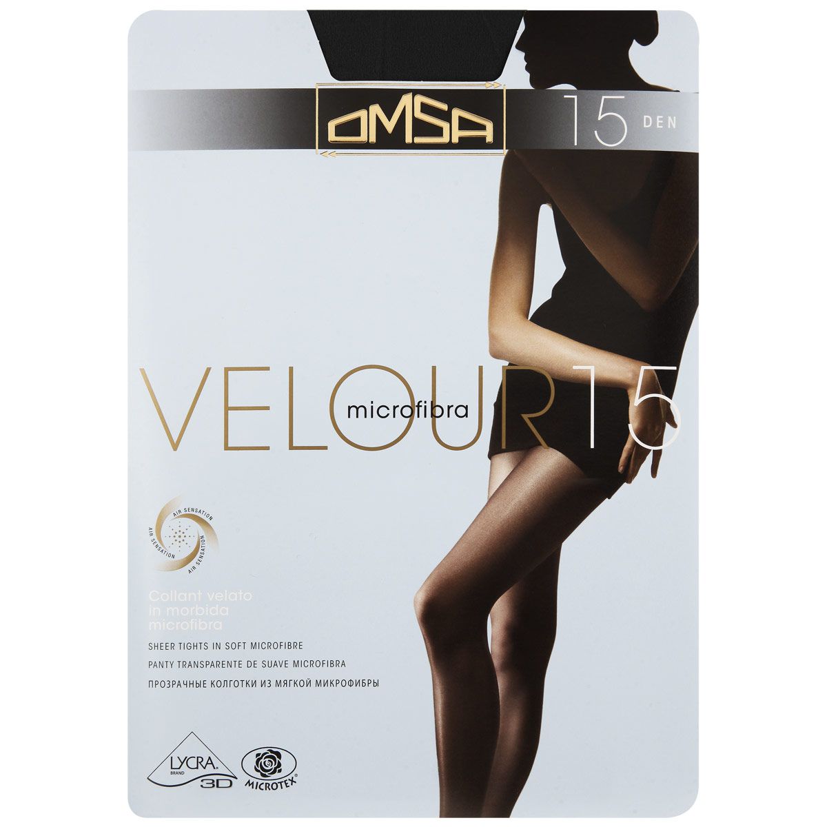 

Колготки женские Omsa VELOUR черные 3 (M), Черный, VELOUR