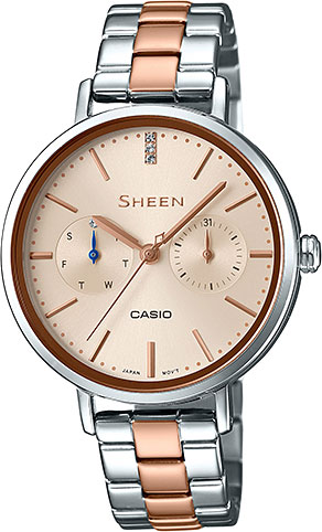 фото Наручные часы кварцевые женские casio sheen she-3054spg-4a