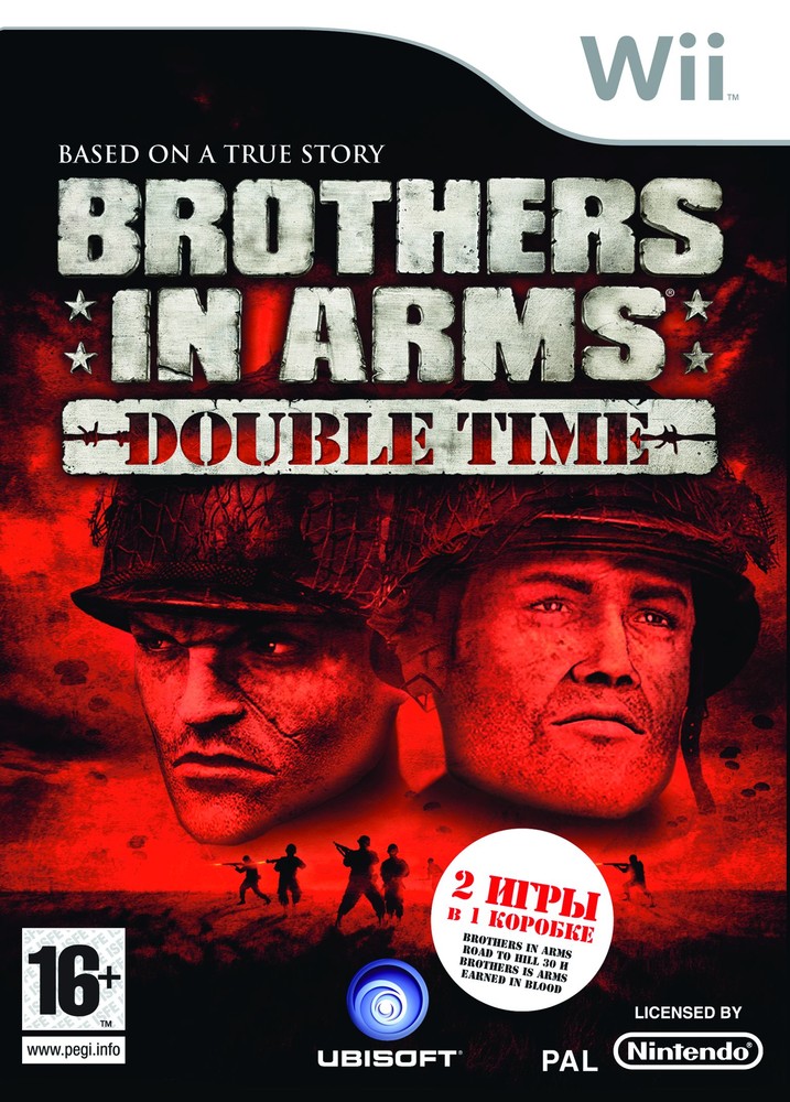 

Игра Brothers in Arms: Double Time (Road To Hill 30+Earned In Blood) для Nintendo Wii, Brothers in Arms: Double Time (Road To Hill 30 + Earned In Blood)
