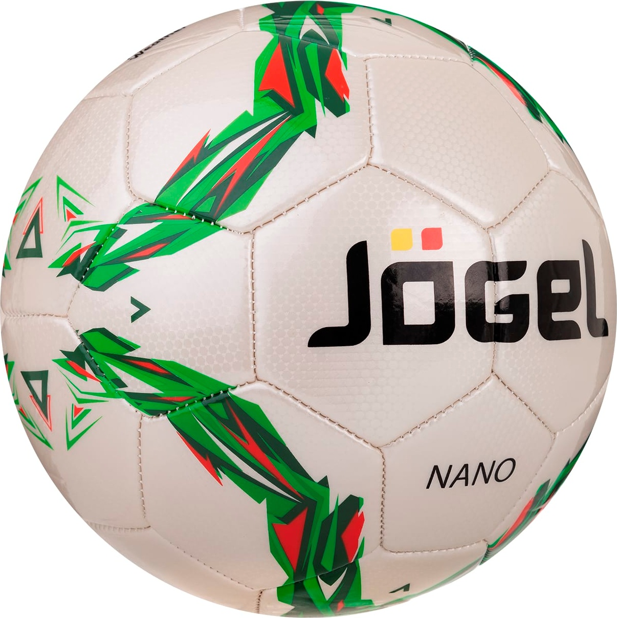 фото Футбольный мяч jogel js-210 nano №4 white/green