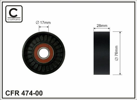 фото Натяжной ролик caffaro 474-00