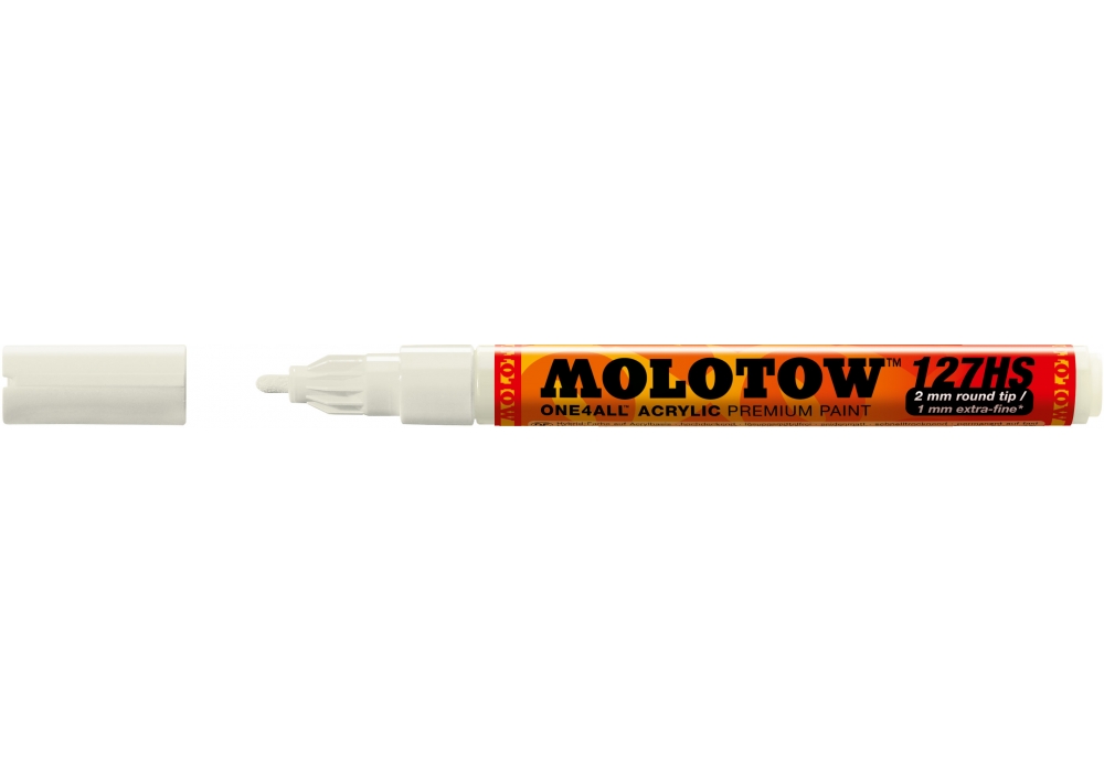

Маркер акриловый Molotow 127HS One4all 2 мм белый, 127HS 2мм Натуральный белый