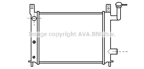 

Радиатор охлаждения двигателя AVA QUALITY COOLING DN2046