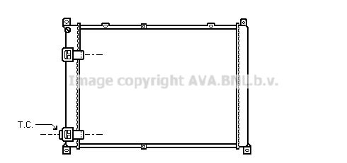 

Радиатор охлаждения двигателя AVA QUALITY COOLING RT2140