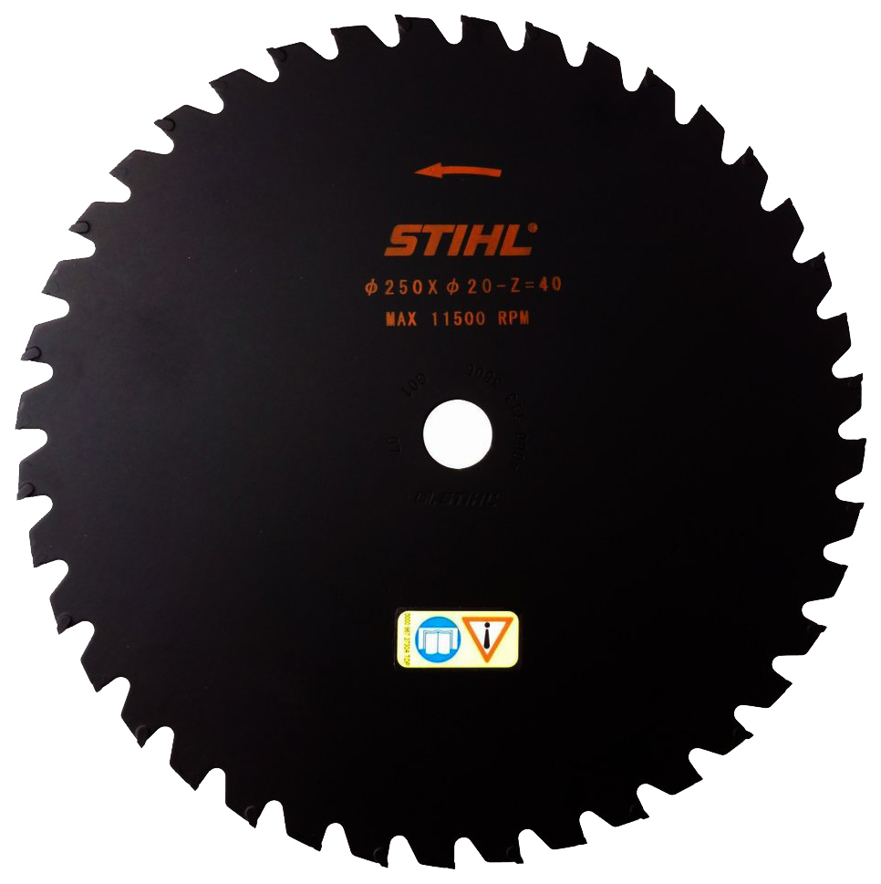 фото Диск для триммера stihl fs-87-130 40007133806 250 мм 40 зубцов