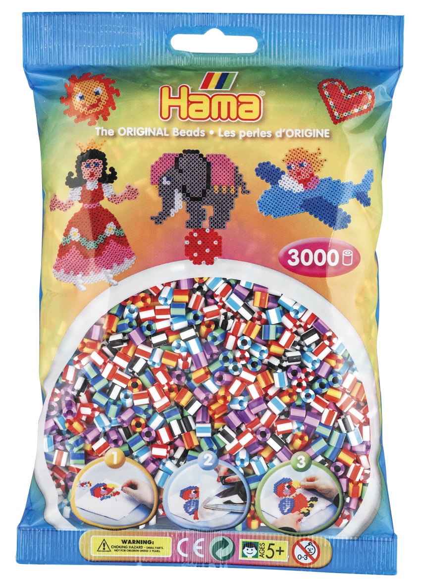 

Бусинки полосатые MIDI 3000 шт. Hama 201-90