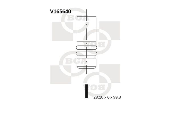 фото Впускной клапан bga v165640