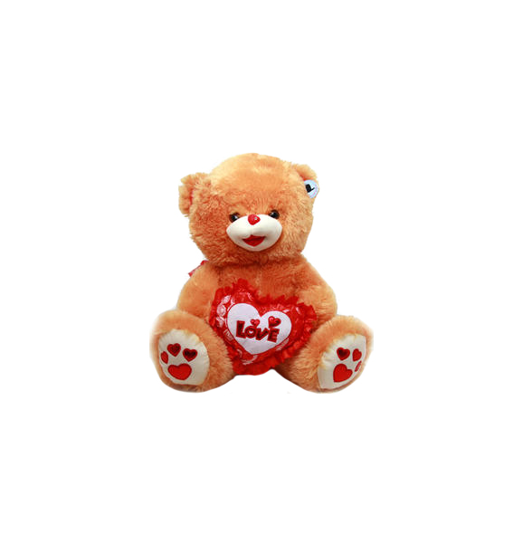 

Мягкая игрушка Magic Bear Toys Мишка с сердцем 120 см, Бежевый