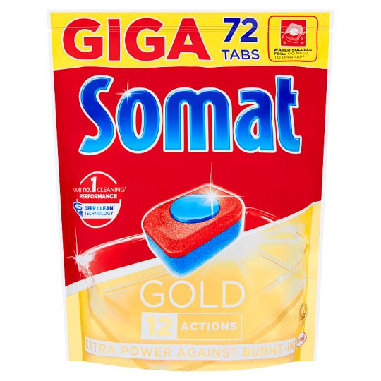 фото Таблетки для посудомоечной машины somat gold 72 штук