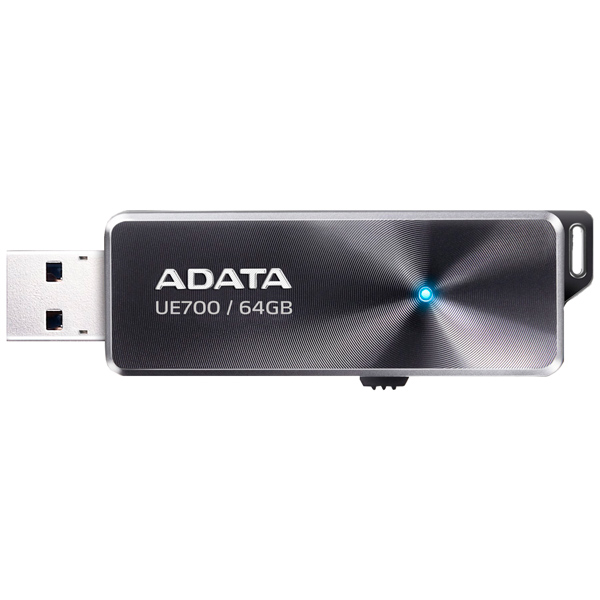 

Флешка ADATA Elite UE700 64ГБ Silver (AUE700-64G-CBK), Elite UE700