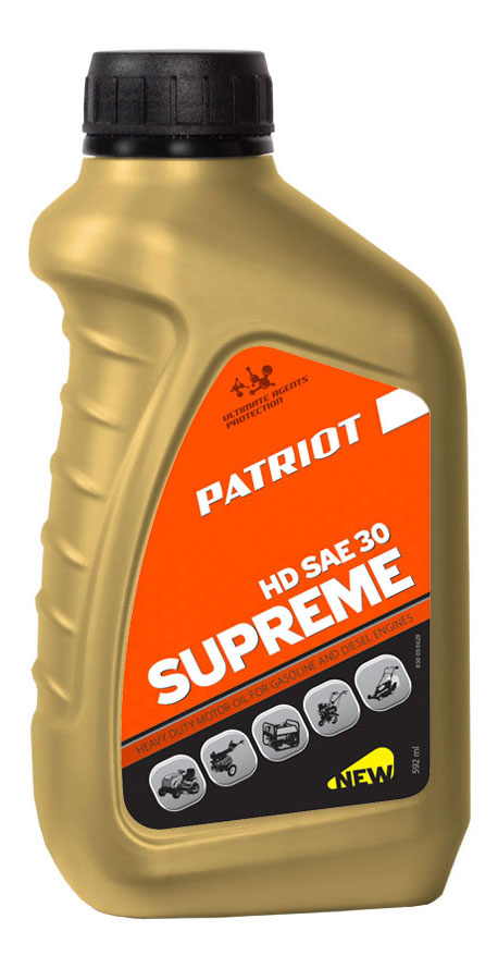 Для четырехтактных двигателей PATRIOT SUPREME HD SAE 30 4T 850030629