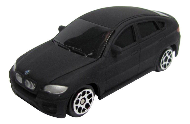 Машина металлическая Uni-Fortune 1:64 BMW X6 без механизмов черный матовый