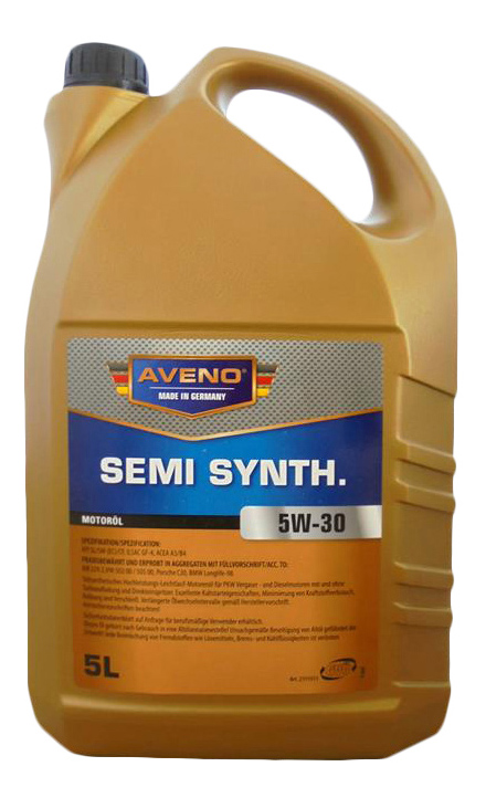 фото Моторное масло aveno semi synth 5w30 5 л