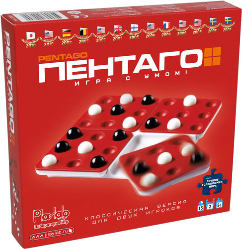 Настольная игра PLAYLAB Пентаго - Крестики-Нолики 2.0 (M6227) игра oubaoloon составь 4 игровое поле 40 шаров 3309