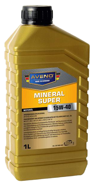 Моторное масло Aveno Mineral Super 15W40 20 л