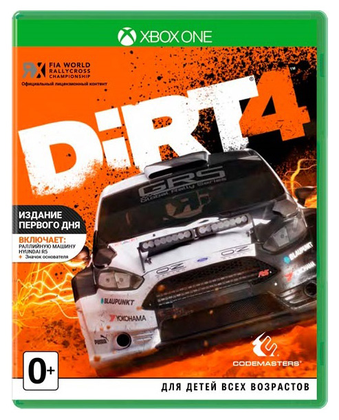 Игра Dirt 4 для Microsoft Xbox One