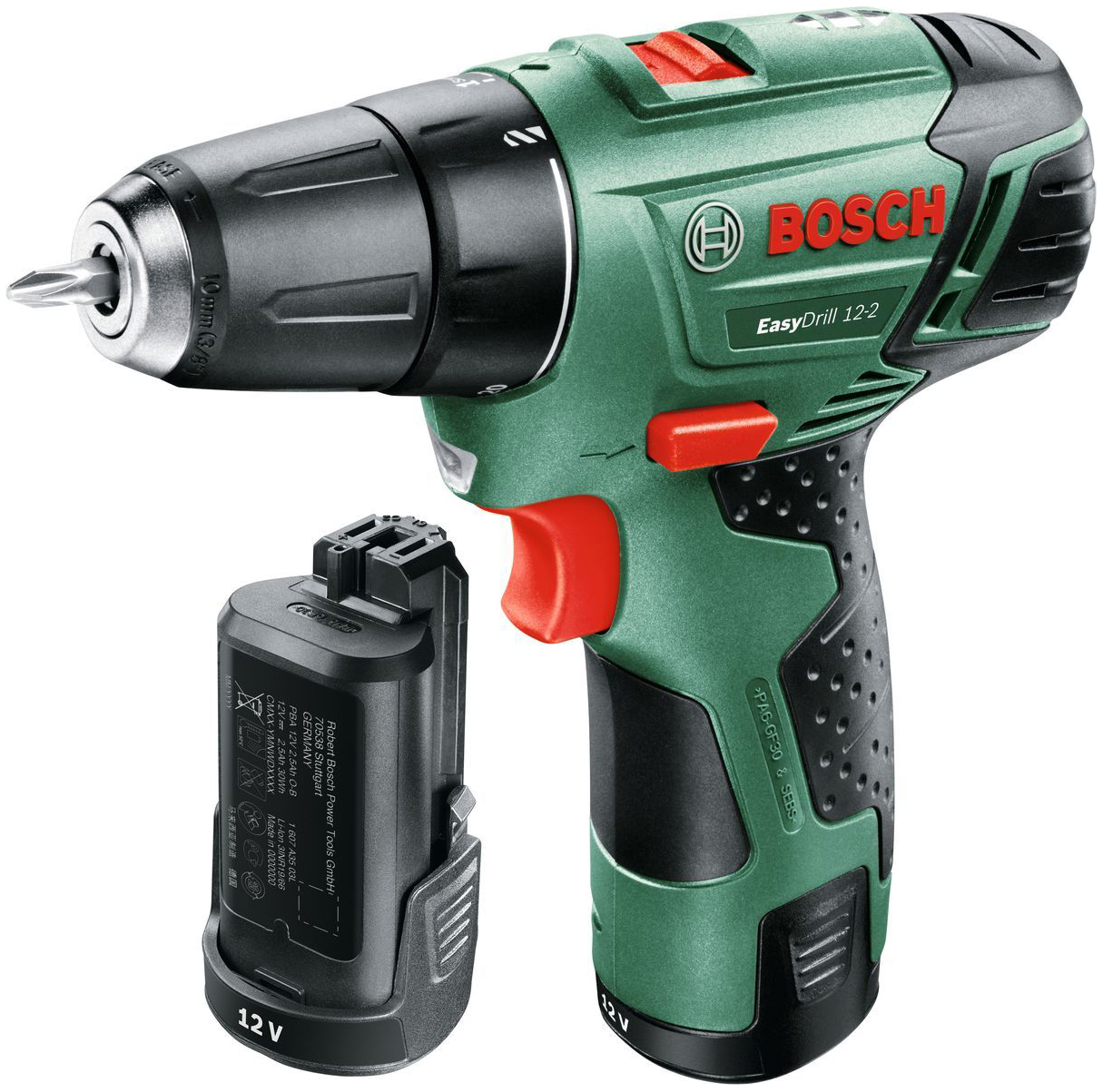 фото Аккумуляторная дрель-шуруповерт bosch easydrill 12-2 060397290x