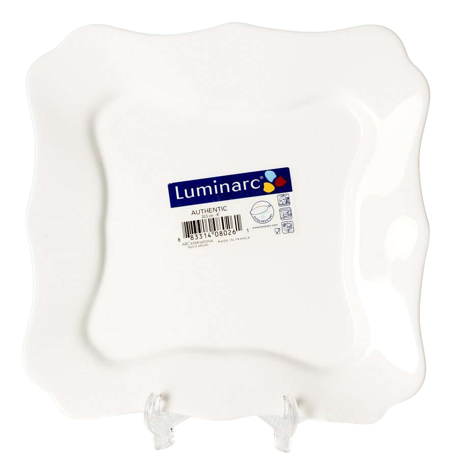 фото Тарелка luminarc authentic white 20,5 см