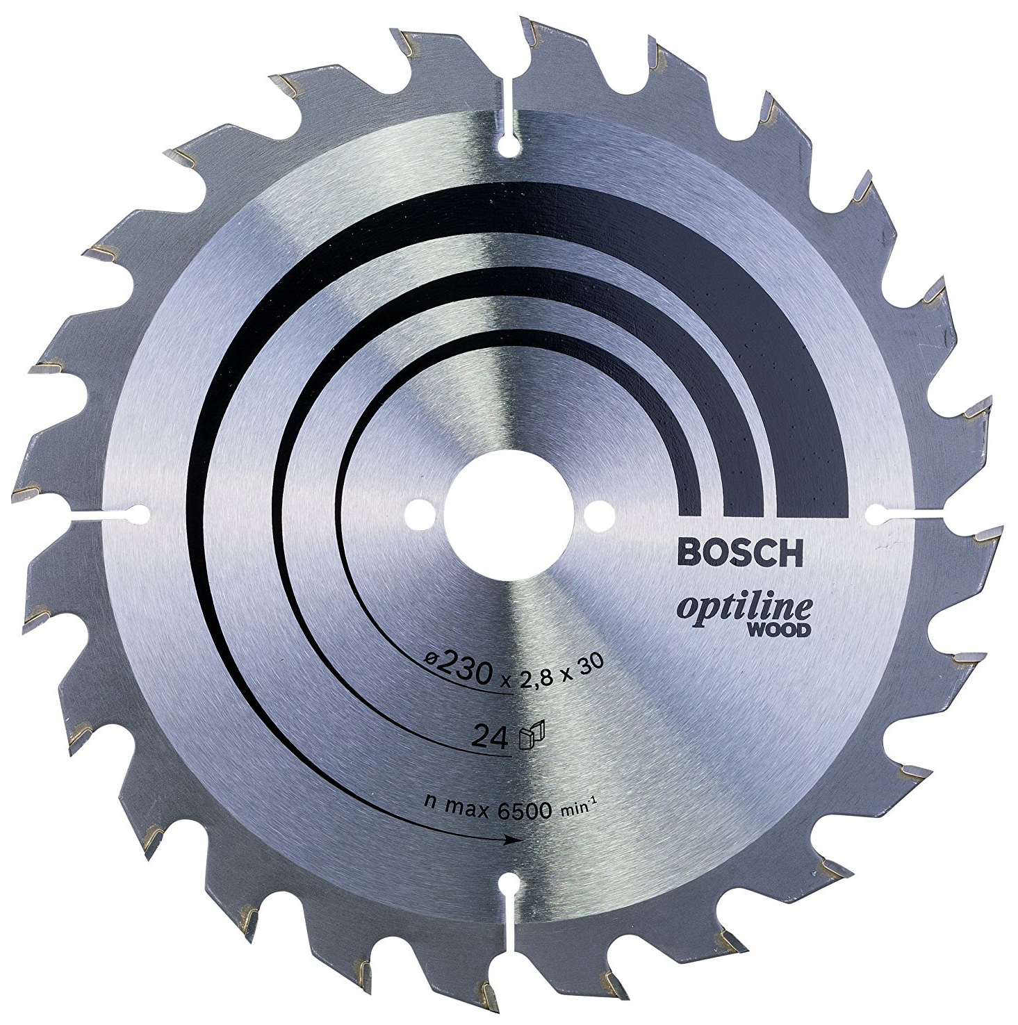 фото Пильный диск по дереву bosch std wo 230x30-24t 2608640627