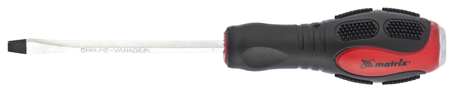 Плоская (шлицевая) отвертка MATRIX 19117 стальной шпатель скребок пластмассовая ручка matrix 85299