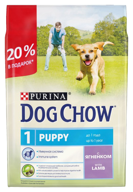 

Сухой корм для щенков Dog Chow Puppy, ягненок и рис, 2,5кг, Puppy