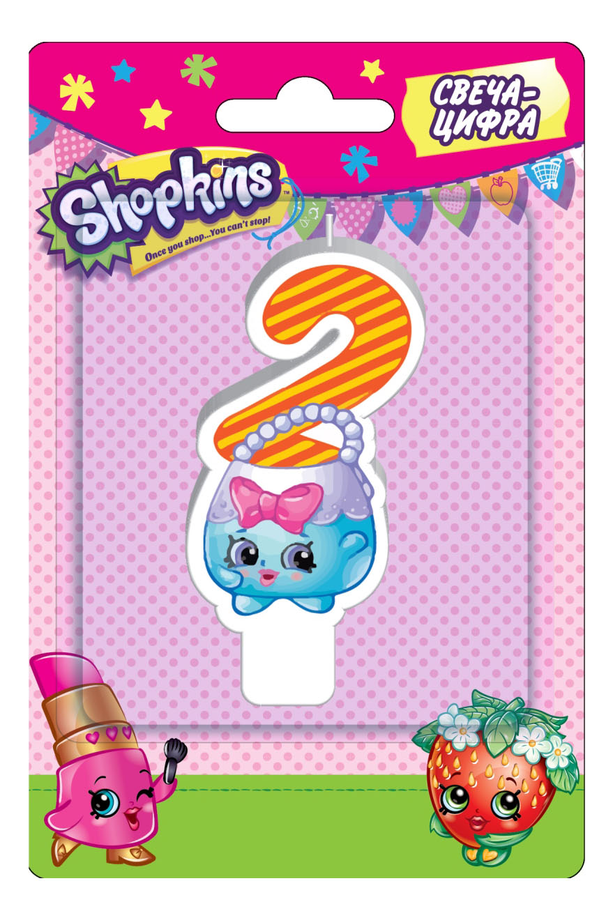 

Свеча-цифра Shopkins № 2 32124, № 2