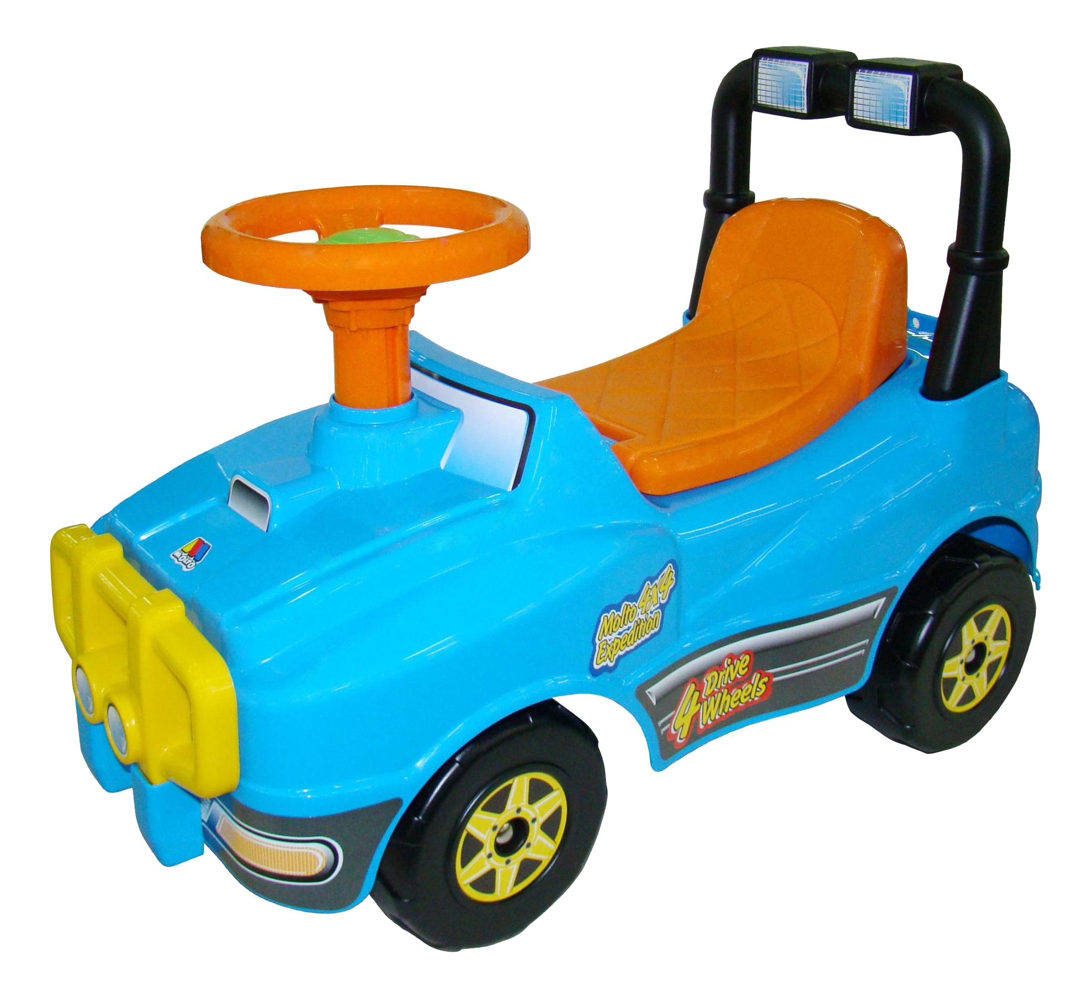 Каталка детская MOLTO Джип с гудком голубой каталка molto автомобиль джип 2