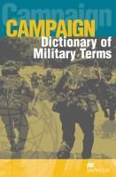 

Campaign Dictionary Of Military Terms