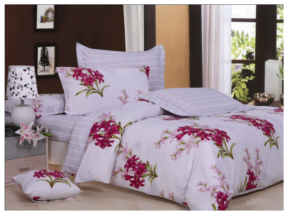 

Комплект постельного белья Valtery home collection евро, Разноцветный, C-61