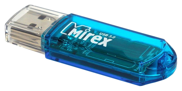 фото Флешка mirex elf 8гб cyan (13600-fmuble08)