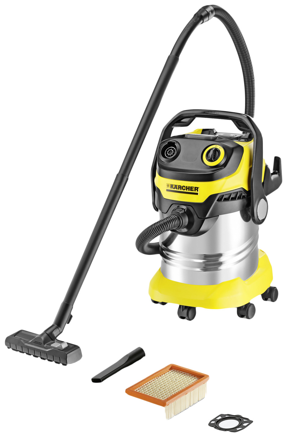 фото Строительный пылесос с контейнером для пыли karcher wd 5 p