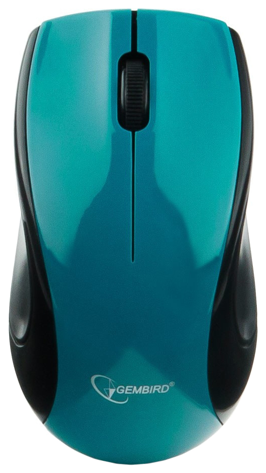 фото Беспроводная мышь gembird musw-320-b turquoise/black