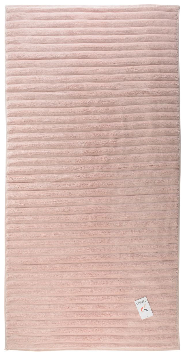 фото Полотенце банное waves цвета пыльной розы essential 70х140 tkano