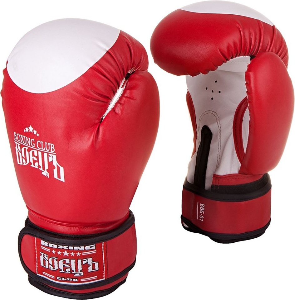 Боксерские перчатки БоецЪ BBG-01 красные, 4 унций
