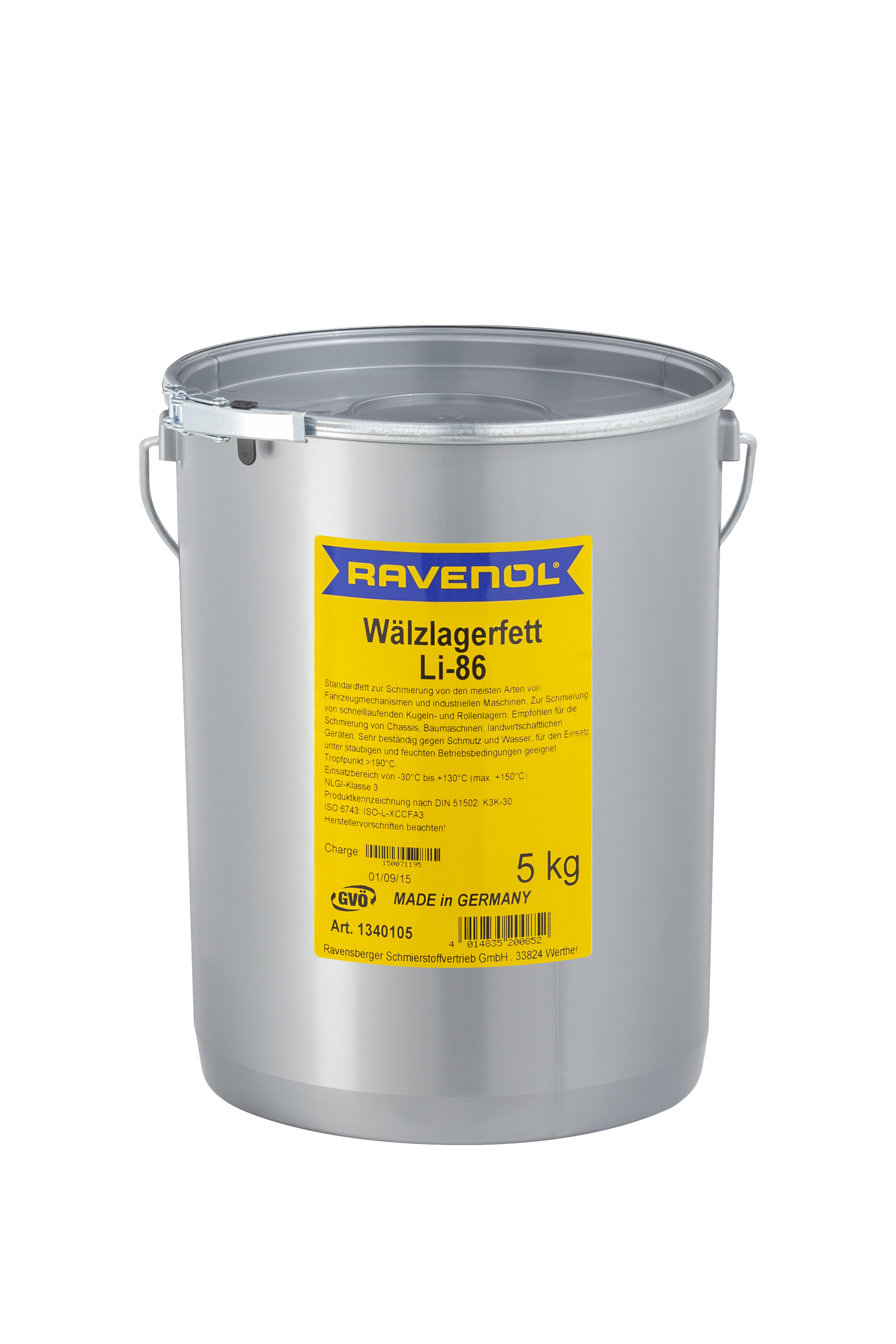 фото Смазка ravenol waelzlagerfett li-86 5 кг