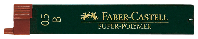 Набор грифелей FABER-CASTELL SUPER POLYMER 120501 0,5 мм B 12 шт
