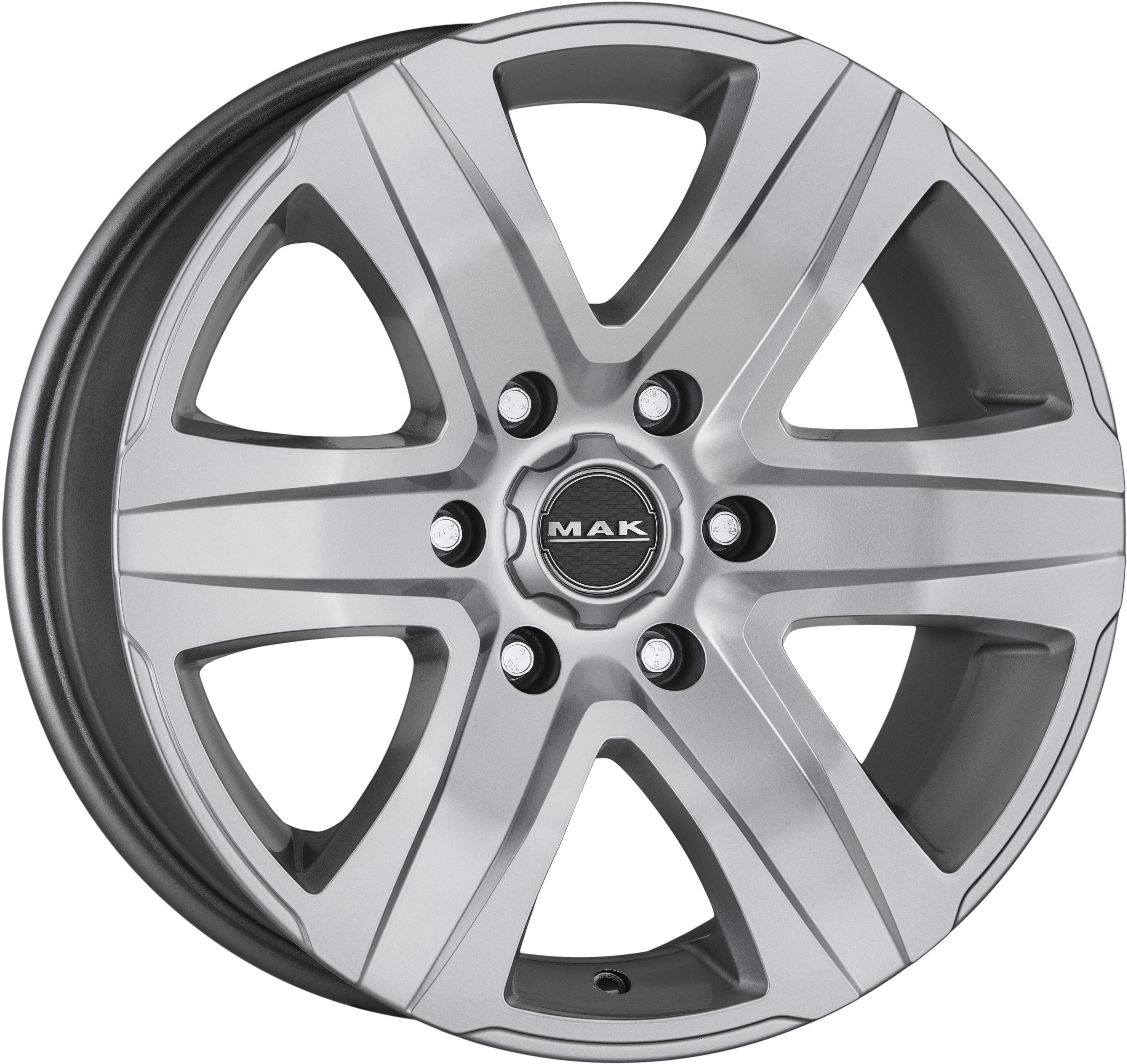 фото Колесный диск mak stone 5 7,5/r18 5*120 et50 d65,1 silver f75805tsi50ig3x