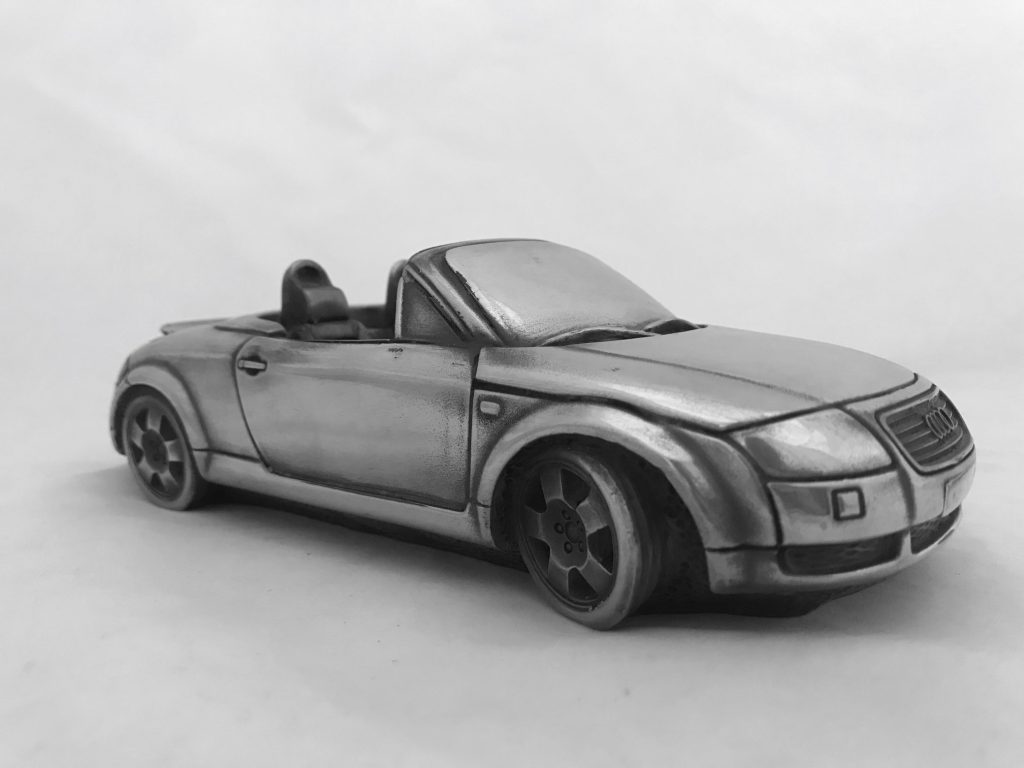 Скульптура-автомобиль 'Audi TT Roadster', металл, 20 см