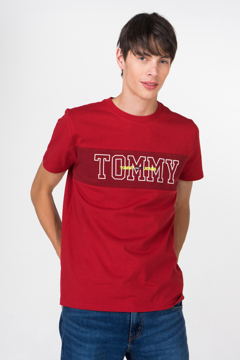 фото Футболка мужская dm0dm05565 tommy jeans красная 2xl