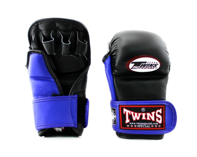 фото Twins перчатки mma twins ggl1 grappling gloves черно-синие