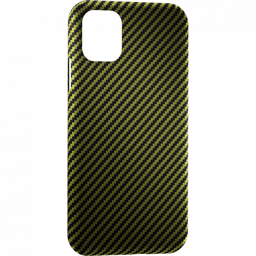 фото Чехол lyambda сarbon series для iphone 11 green matte