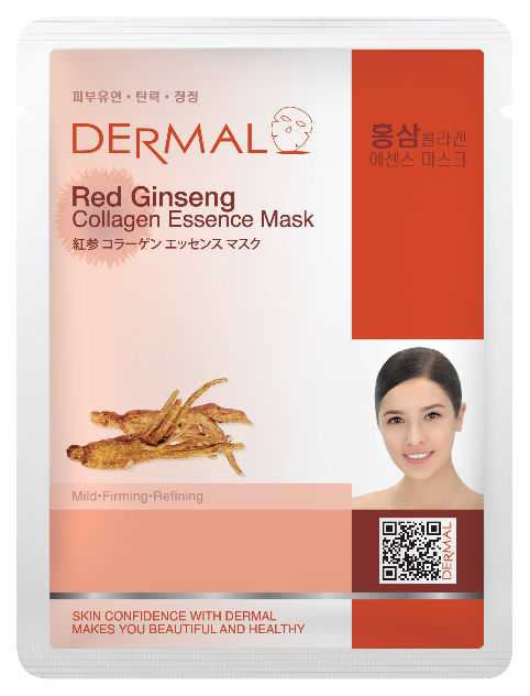 фото Маска для лица dermal red ginseng collagen essence mask 23 мл