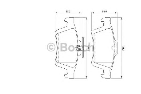 

Комплект тормозных колодок BOSCH 0986494127
