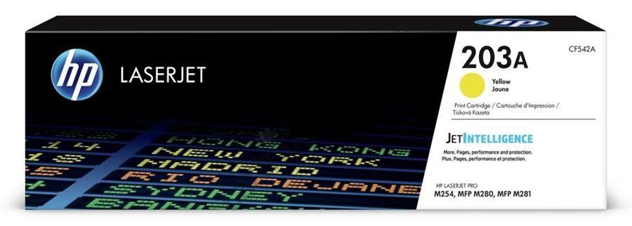 фото Картридж для лазерного принтера hp 203a (cf542a) желтый, оригинал
